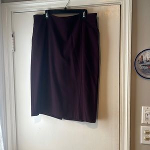 Ann Taylor suiting skirt plum rose WORN ONCE